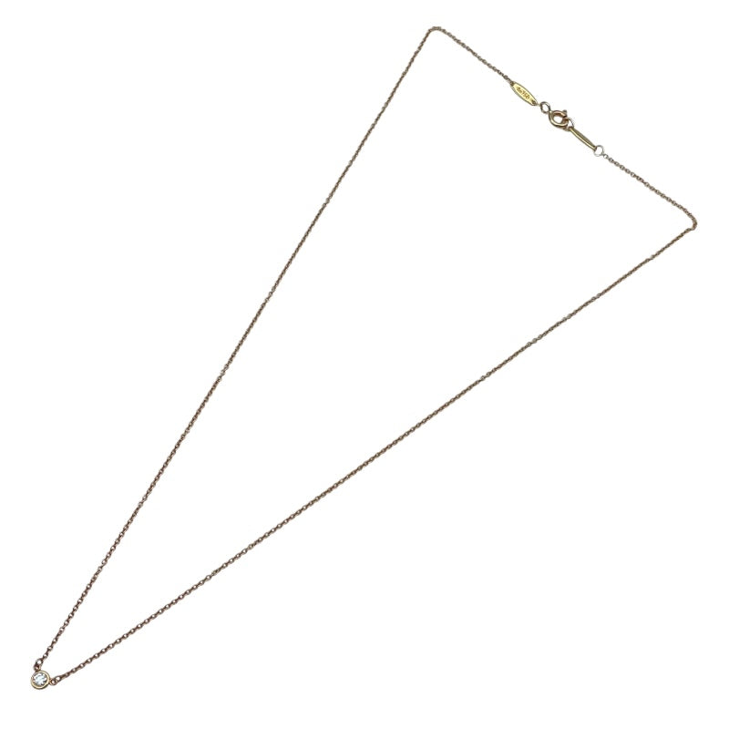 ティファニー TIFFANY＆CO バイザヤードネックレス ゴールド Au750 ジュエリー