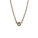 ティファニー TIFFANY＆CO バイザヤードネックレス ゴールド Au750 ジュエリー