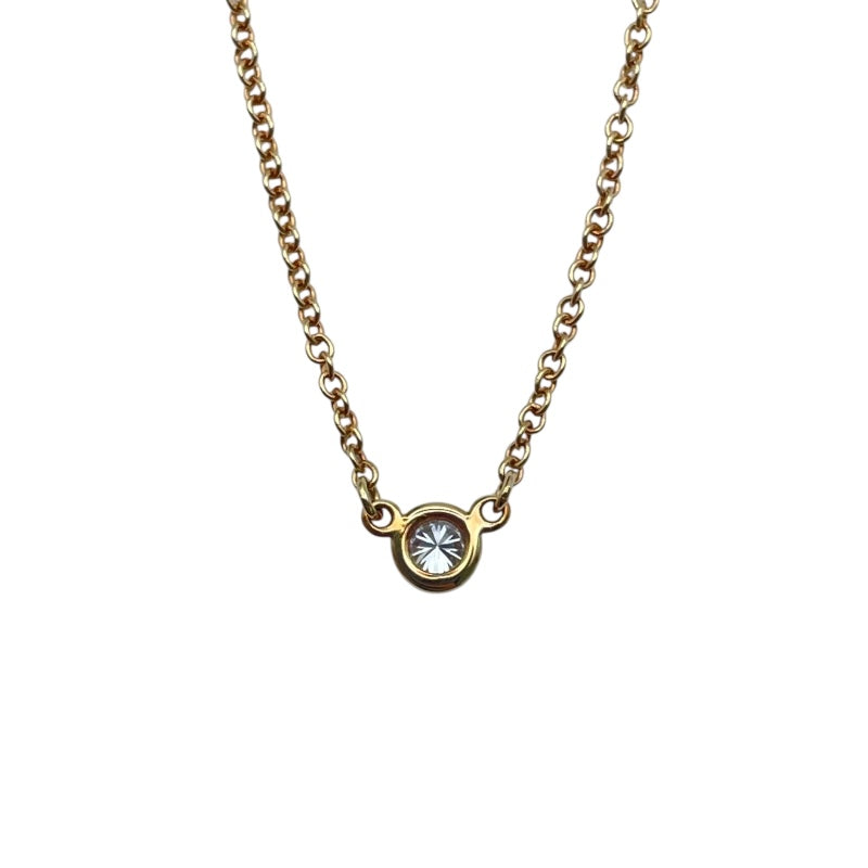 ティファニー TIFFANY＆CO バイザヤードネックレス ゴールド Au750 ジュエリー