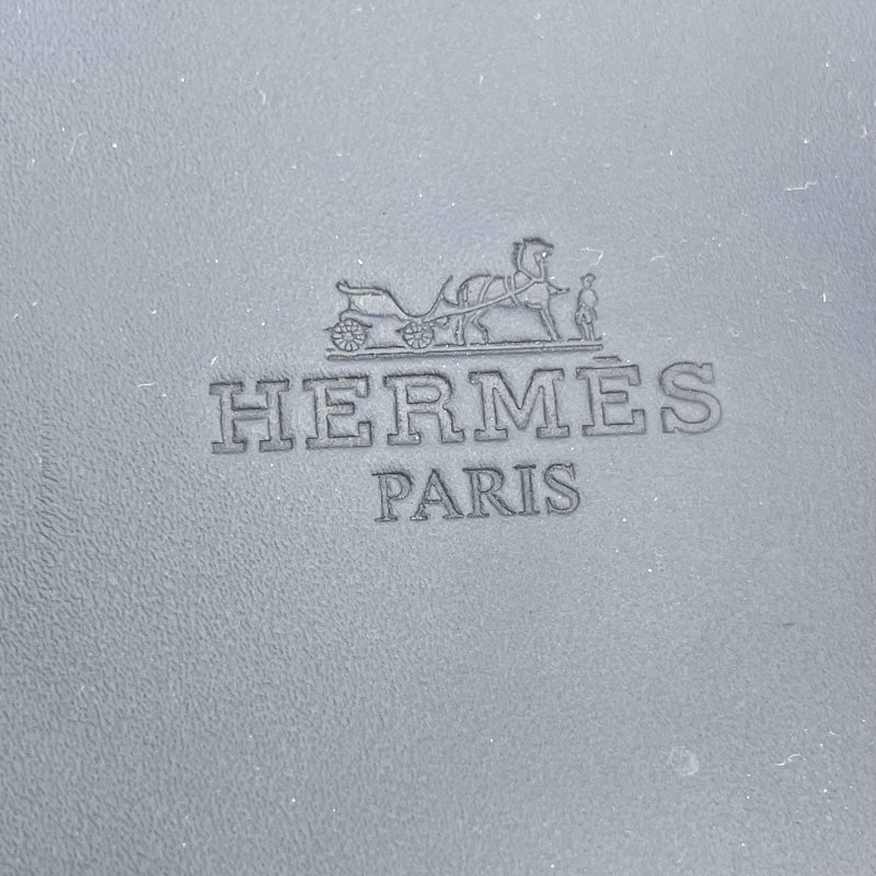 エルメス HERMES イズミール フラットサンダル ネイビー レザー メンズ サンダル