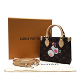 ルイ・ヴィトン LOUIS VUITTON オンザゴーBB 村上隆コラボ M13668 モノグラム×ピンク モノグラムキャンバス・レザー レディース ハンドバッグ