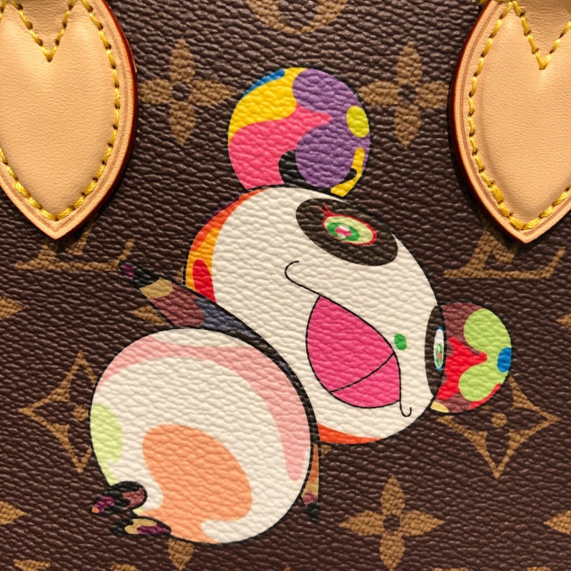 ルイ・ヴィトン LOUIS VUITTON オンザゴーBB 村上隆コラボ M13668 モノグラム×ピンク モノグラムキャンバス・レザー レディース ハンドバッグ