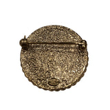 シャネル CHANEL ココマークブローチ ゴールド×ホワイト メッキ×プラスチック アクセサリー