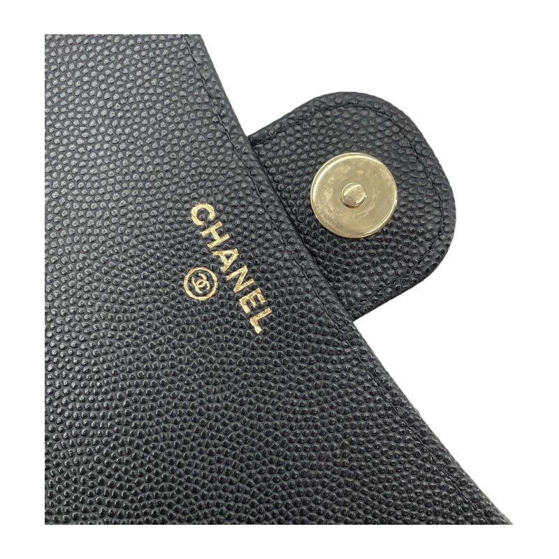シャネル CHANEL フラップ フォン ショルダー AP2096 ブラック GD金具 キャビアスキン レディース ショルダーバッグ