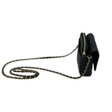 シャネル CHANEL フラップ フォン ショルダー AP2096 ブラック GD金具 キャビアスキン レディース ショルダーバッグ