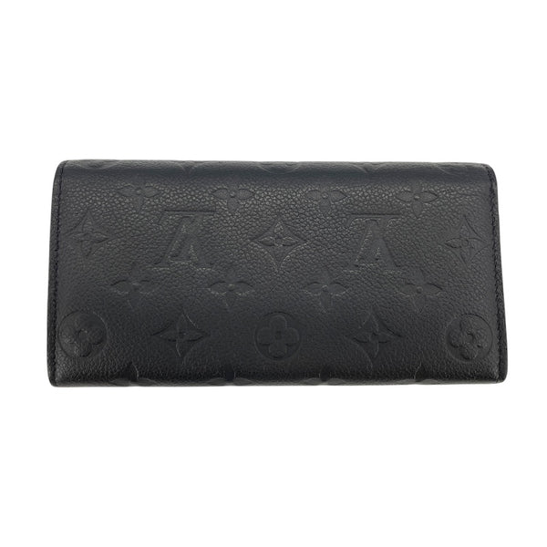 ルイ・ヴィトン LOUIS VUITTON ポルトフォイユサラ M82257 ノワール モノグラムアンプラント レディース 長財布