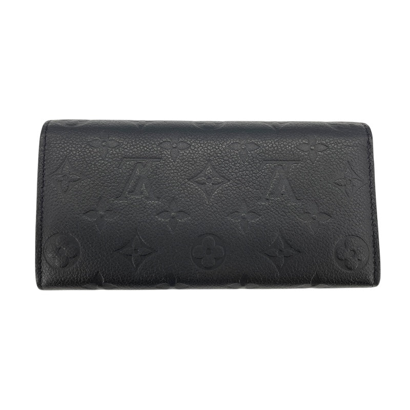ルイ・ヴィトン LOUIS VUITTON ポルトフォイユサラ M82257 ノワール モノグラムアンプラント レディース 長財布