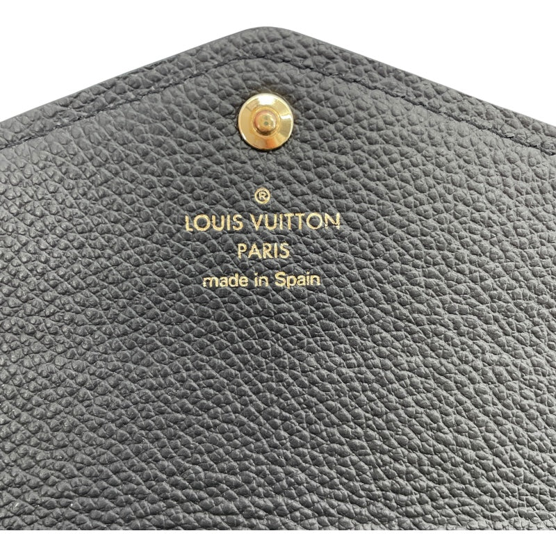 ルイ・ヴィトン LOUIS VUITTON ポルトフォイユサラ M82257 ノワール モノグラムアンプラント レディース 長財布