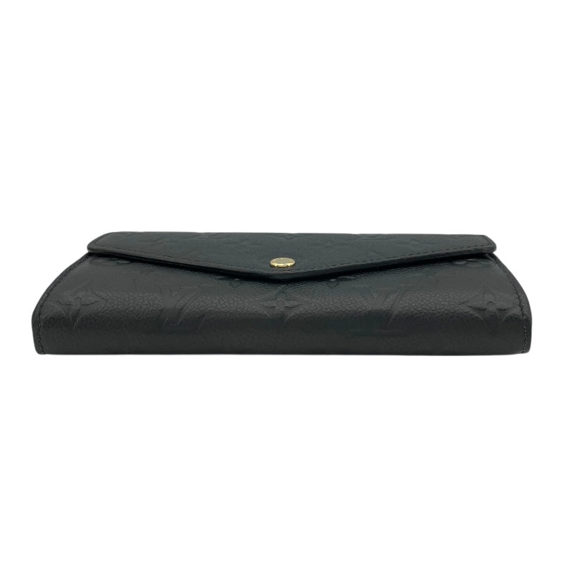 ルイ・ヴィトン LOUIS VUITTON ポルトフォイユサラ M82257 ノワール モノグラムアンプラント レディース 長財布