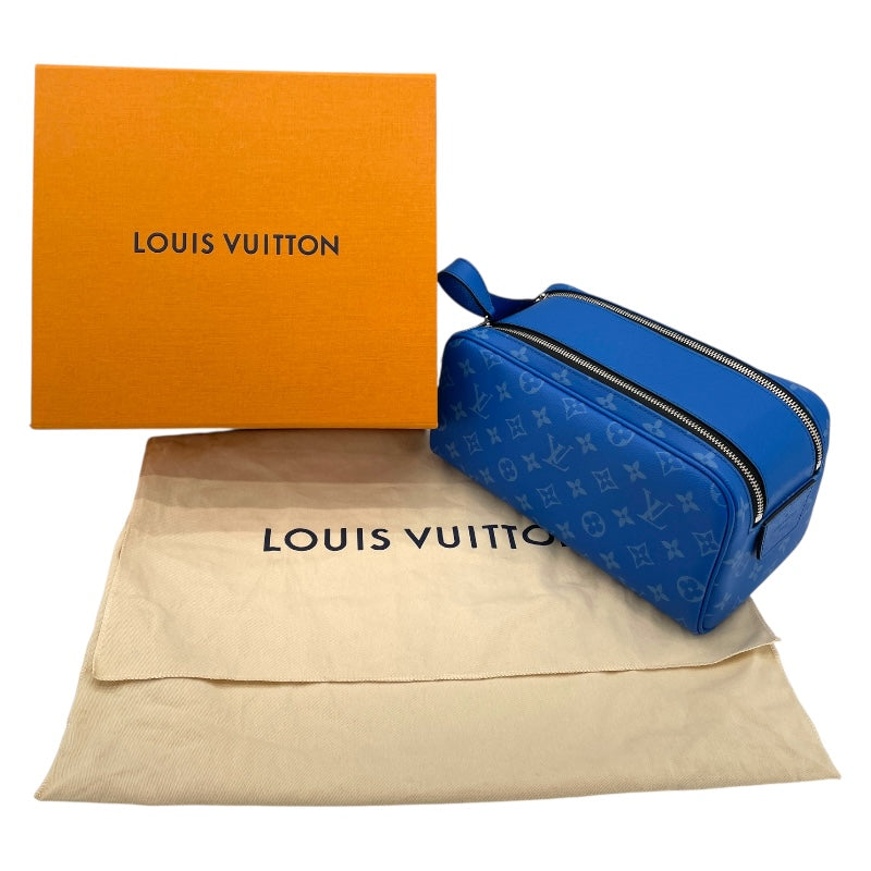 ルイ・ヴィトン LOUIS VUITTON ドップキット M30849 ブルー タイガラマ メンズ セカンドバッグ