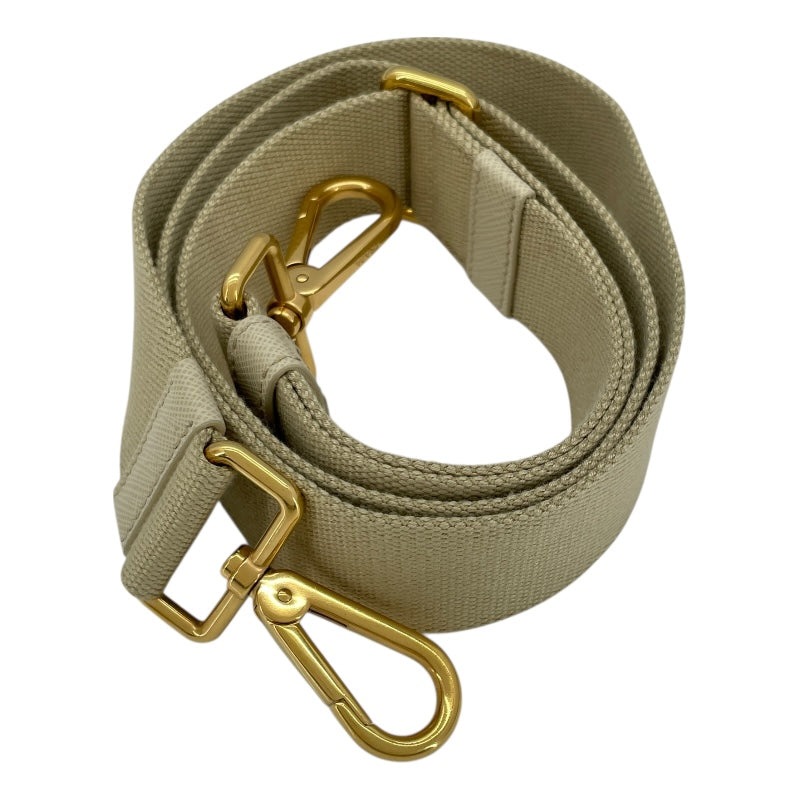 プラダ PRADA カナパ ミニ 1BG439 アイボリー キャンバス レディース ショルダーバッグ