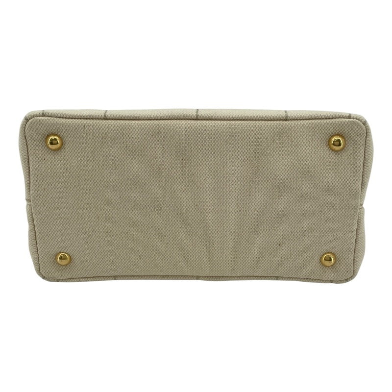 プラダ PRADA カナパ ミニ 1BG439 アイボリー キャンバス レディース ショルダーバッグ