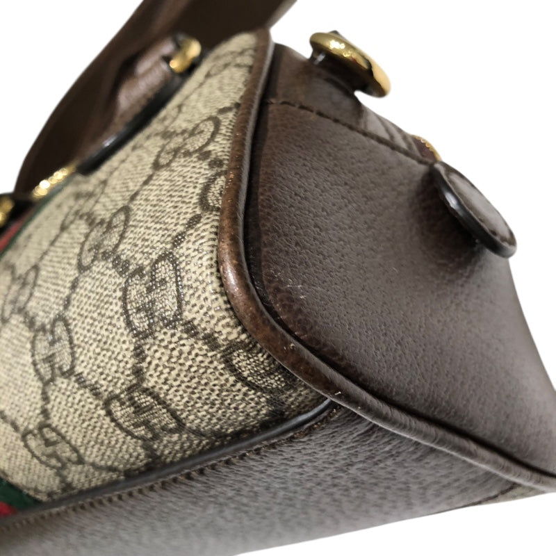 グッチ GUCCI オフィディア２WAYミニハンドバッグ 724606 ブラウン GGスプリーム レディース ショルダーバッグ