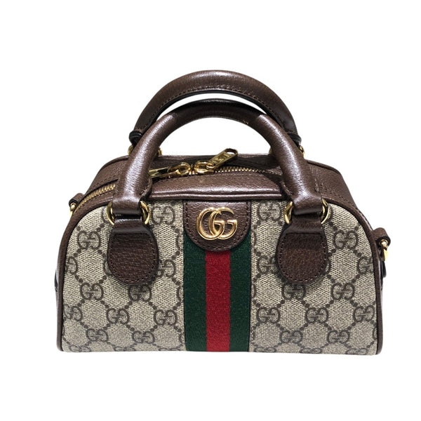 グッチ GUCCI オフィディア２WAYミニハンドバッグ 724606 ブラウン GGスプリーム レディース ショルダーバッグ