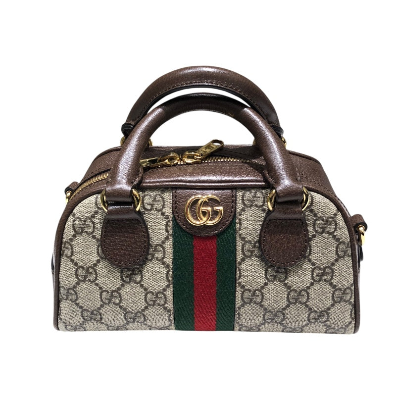 グッチ GUCCI オフィディア２WAYミニハンドバッグ 724606 ブラウン GGスプリーム レディース ショルダーバッグ