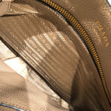 プラダ PRADA ロゴショルダー 1BC166 ベージュ レザー レディース ショルダーバッグ