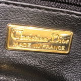 クリスチャン・ディオール Christian Dior CDオーバルロゴトート ブラック レザー レディース トートバッグ