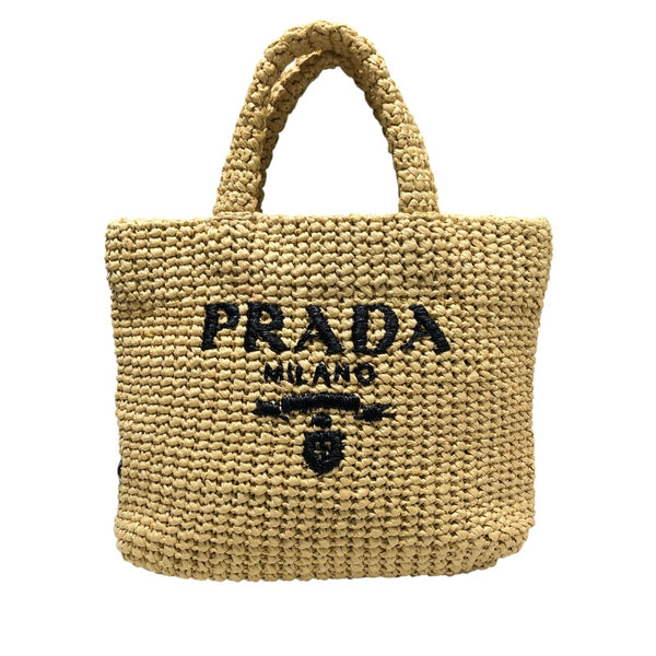 プラダ PRADA スモールクロシェトートバッグ 1BG422 ナチュラル ビスコース レディース トートバッグ