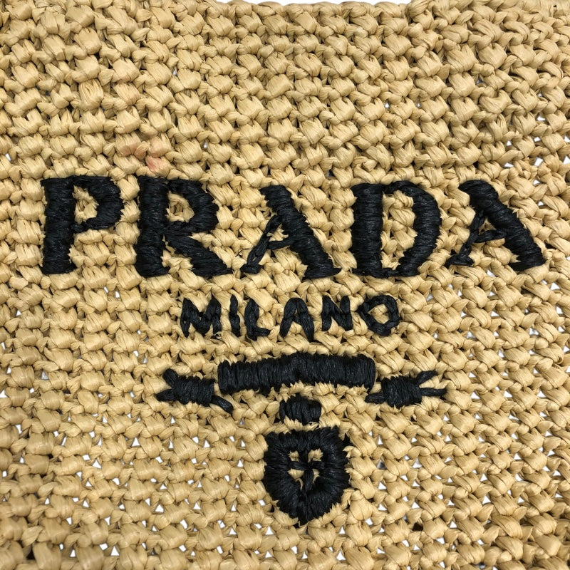 プラダ PRADA スモールクロシェトートバッグ 1BG422 ナチュラル ビスコース レディース トートバッグ