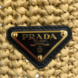 プラダ PRADA スモールクロシェトートバッグ 1BG422 ナチュラル ビスコース レディース トートバッグ