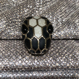 ブルガリ BVLGARI ｾﾙﾍﾟﾝﾃｨｶﾎﾞｼｮﾝﾁｪｰﾝｼｮﾙﾀﾞｰ 288808 シルバー レザー レディース ショルダーバッグ