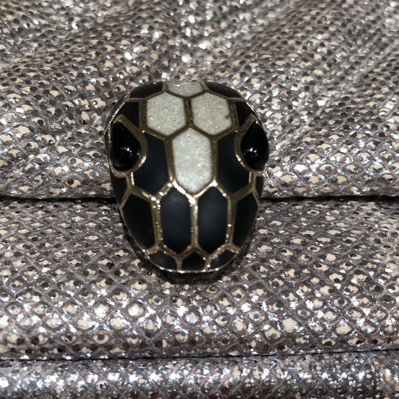 ブルガリ BVLGARI ｾﾙﾍﾟﾝﾃｨｶﾎﾞｼｮﾝﾁｪｰﾝｼｮﾙﾀﾞｰ 288808 シルバー レザー レディース ショルダーバッグ