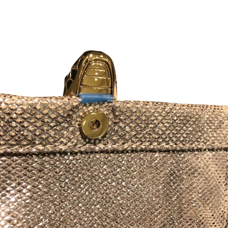 ブルガリ BVLGARI ｾﾙﾍﾟﾝﾃｨｶﾎﾞｼｮﾝﾁｪｰﾝｼｮﾙﾀﾞｰ 288808 シルバー レザー レディース ショルダーバッグ