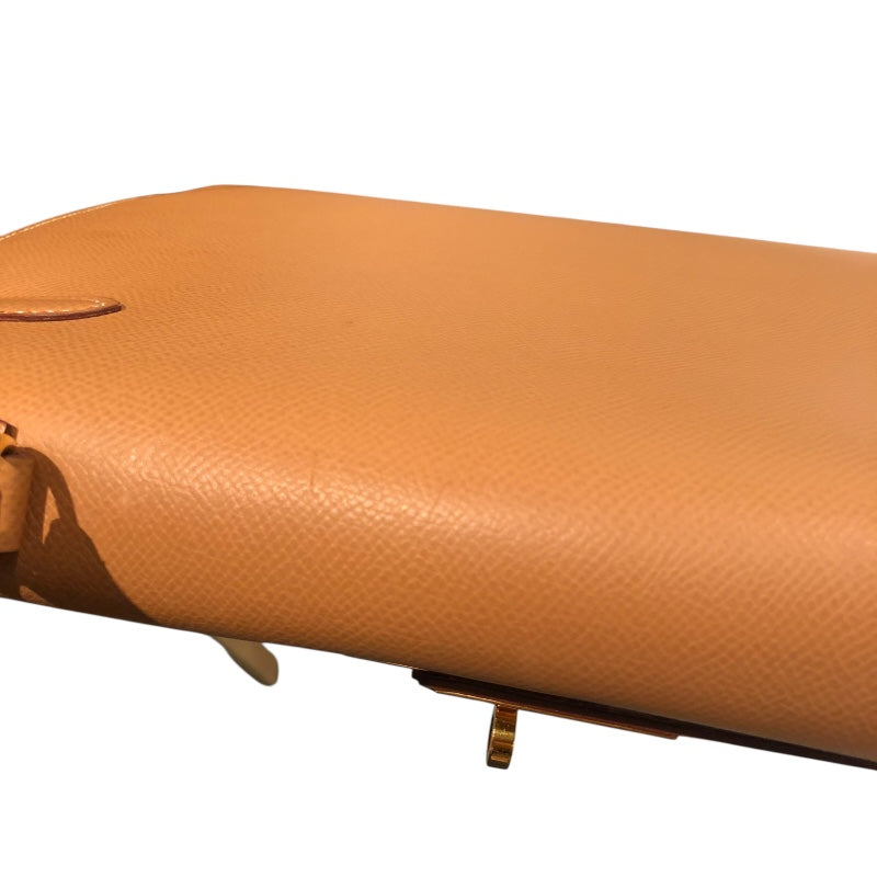 エルメス HERMES ケリー32　外縫い □E刻 ナチュラル　GD金具 クシュベル レディース ハンドバッグ