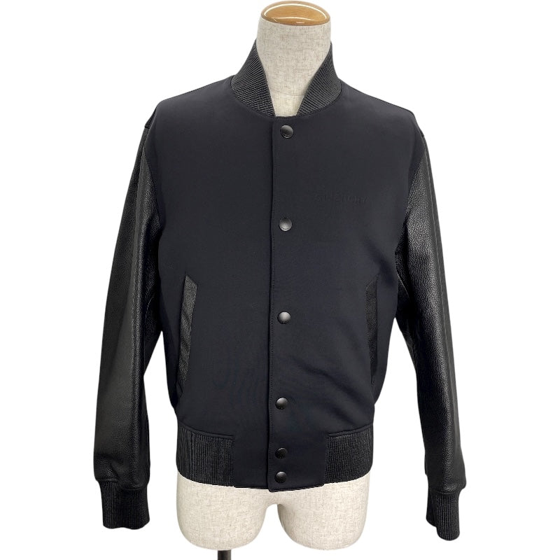 ジバンシィ GIVENCHY エンボスロゴボンバージャケット BM00K960TF ブラック 牛革 メンズ その他アウター