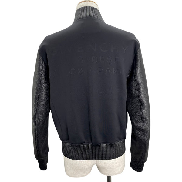 ジバンシィ GIVENCHY エンボスロゴボンバージャケット BM00K960TF ブラック 牛革 メンズ その他アウター