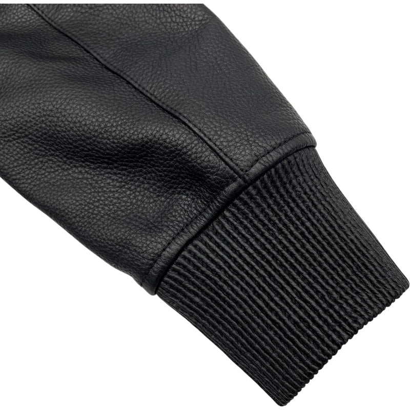 ジバンシィ GIVENCHY エンボスロゴボンバージャケット BM00K960TF ブラック 牛革 メンズ その他アウター