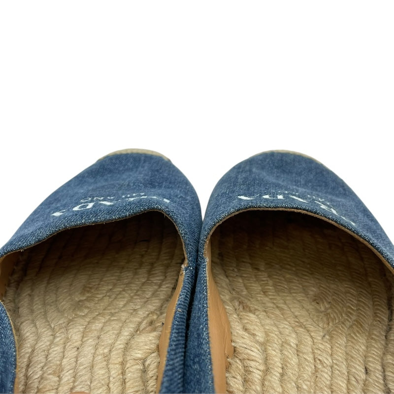 プラダ PRADA ロゴデニムエスパドリーユスリッポン 1S052M ブルー レディース スリッポン