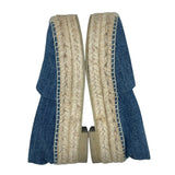 プラダ PRADA ロゴデニムエスパドリーユスリッポン 1S052M ブルー レディース スリッポン