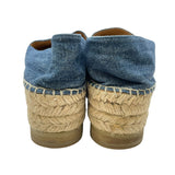 プラダ PRADA ロゴデニムエスパドリーユスリッポン 1S052M ブルー レディース スリッポン