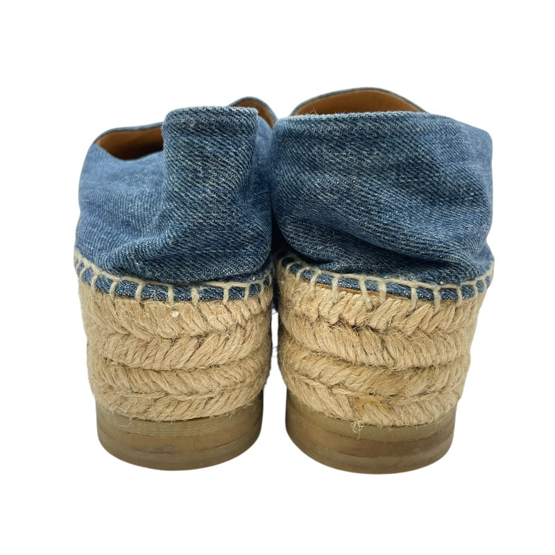 プラダ PRADA ロゴデニムエスパドリーユスリッポン 1S052M ブルー レディース スリッポン