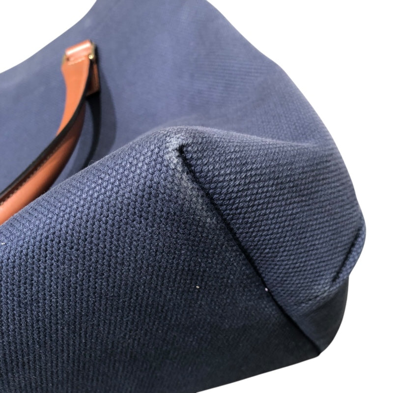 セリーヌ CELINE ホリゾンタルカバス 19216 ネイビー キャンバス レディース トートバッグ