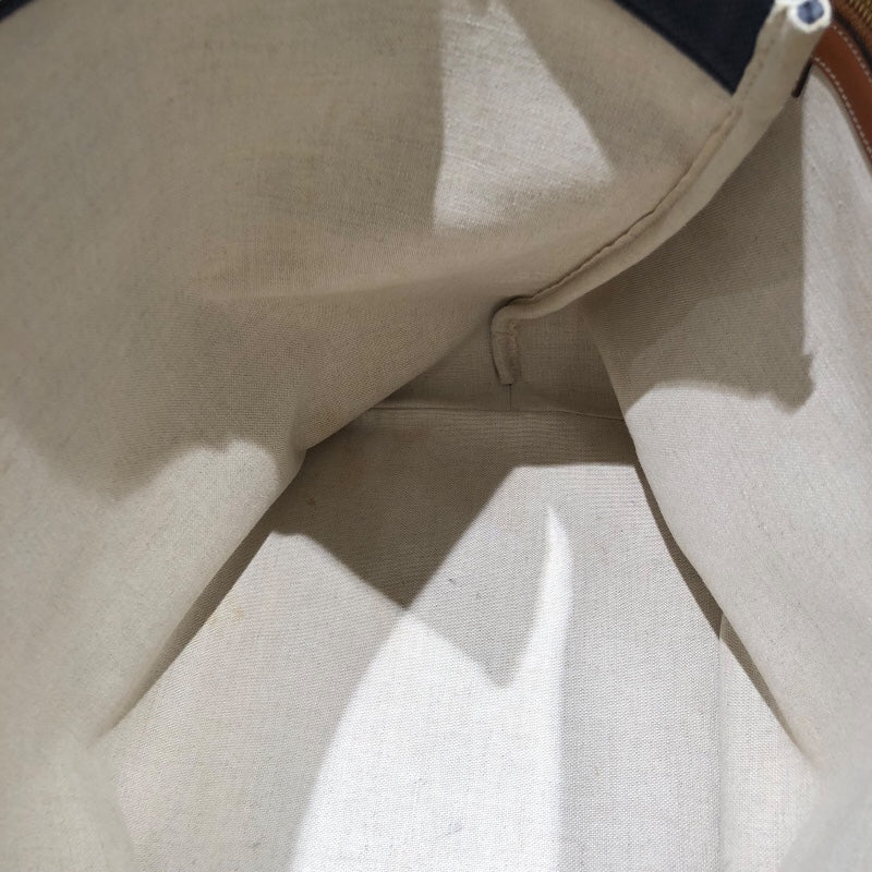 セリーヌ CELINE ホリゾンタルカバス 19216 ネイビー キャンバス レディース トートバッグ