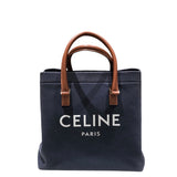 セリーヌ CELINE ホリゾンタルカバス 19216 ネイビー キャンバス レディース トートバッグ
