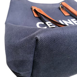 セリーヌ CELINE ホリゾンタルカバス 19216 ネイビー キャンバス レディース トートバッグ