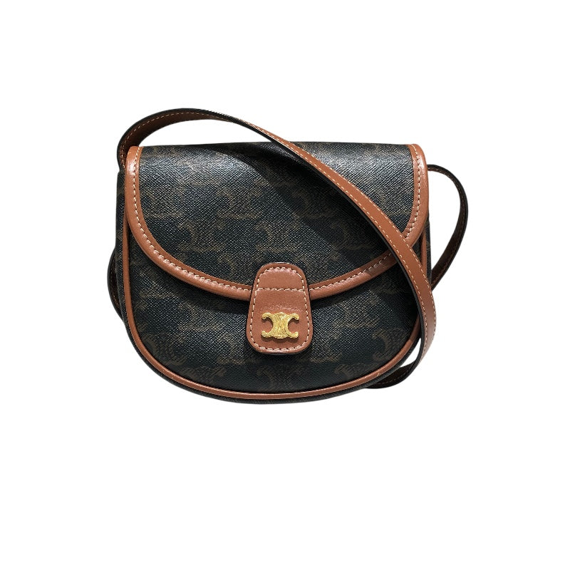 セリーヌ CELINE ミニブザス 196702 ブラウン PVC レディース ショルダーバッグ