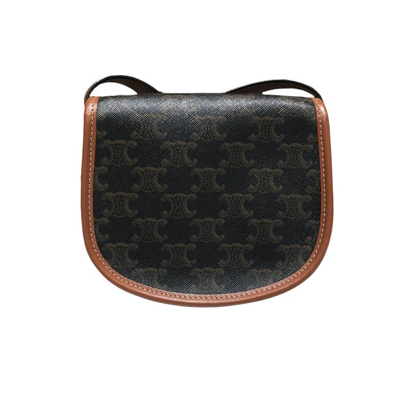 セリーヌ CELINE ミニブザス 196702 ブラウン PVC レディース ショルダーバッグ