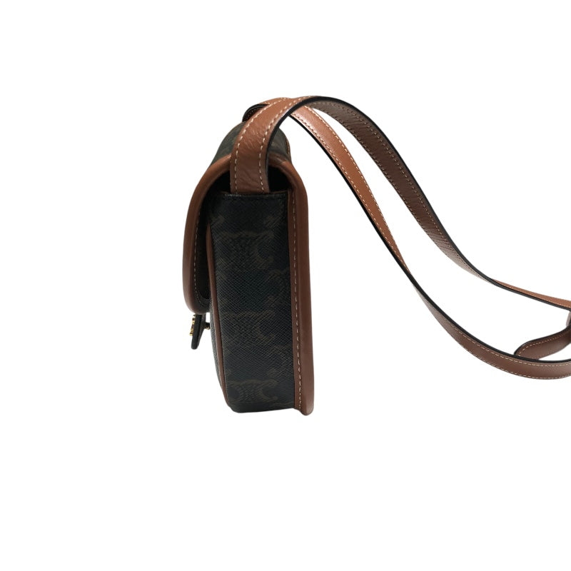 セリーヌ CELINE ミニブザス 196702 ブラウン PVC レディース ショルダーバッグ