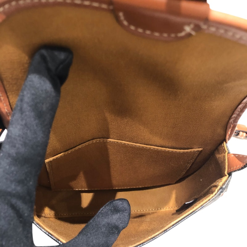 セリーヌ CELINE ミニブザス 196702 ブラウン PVC レディース ショルダーバッグ