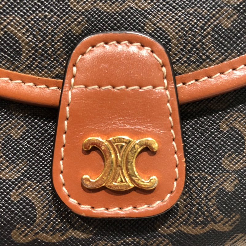 セリーヌ CELINE ミニブザス 196702 ブラウン PVC レディース ショルダーバッグ