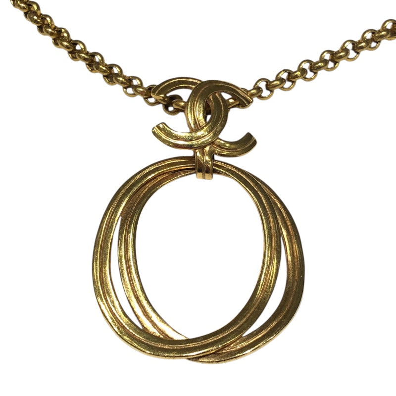 シャネル CHANEL ココマークネックレス ゴールド メタル アクセサリー