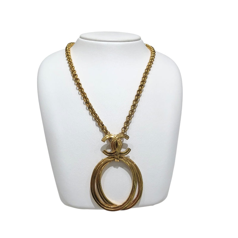 シャネル CHANEL ココマークネックレス ゴールド メタル アクセサリー