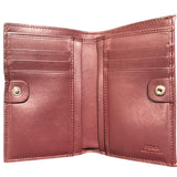 フェンディ FENDI ピーカブーミディアムウォレット 8M0359 グレー/ボルドー レザー レディース 二つ折り財布