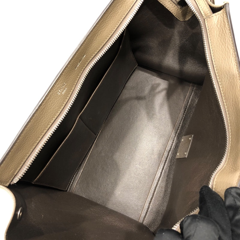 セリーヌ CELINE トラペーズスモール グレージュ　SV金具 レザー/スエード レディース ハンドバッグ