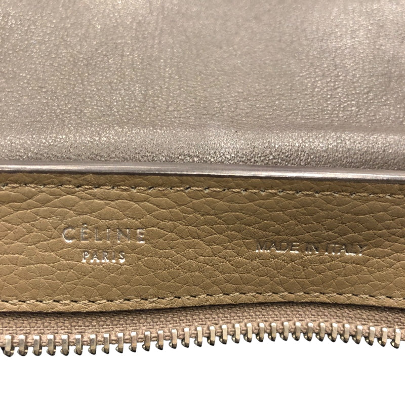 セリーヌ CELINE トラペーズスモール グレージュ　SV金具 レザー/スエード レディース ハンドバッグ