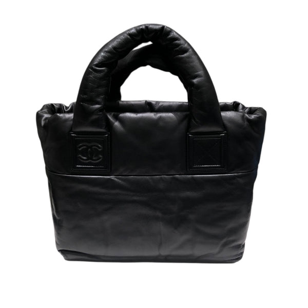 シャネル CHANEL コココクーントートPM A47108 ブラック レザー レディース ハンドバッグ